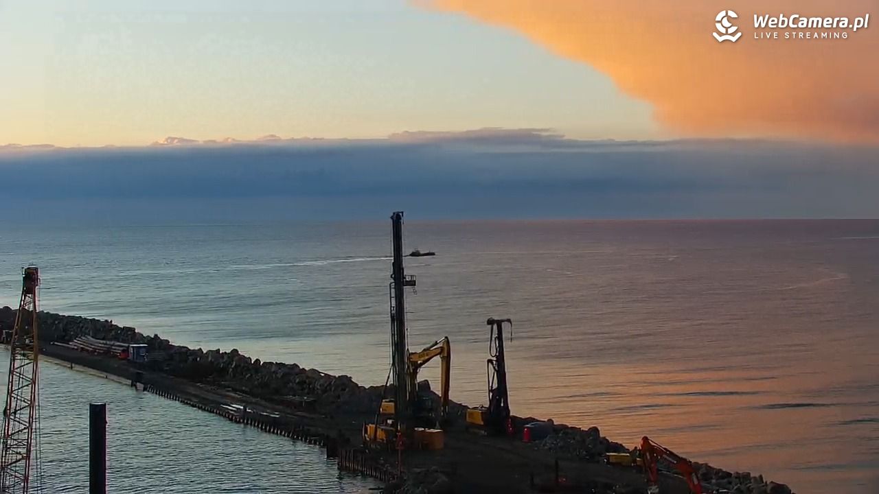 USTKA - widok z pylonu na plażę - 13 maj 2026, 20:34