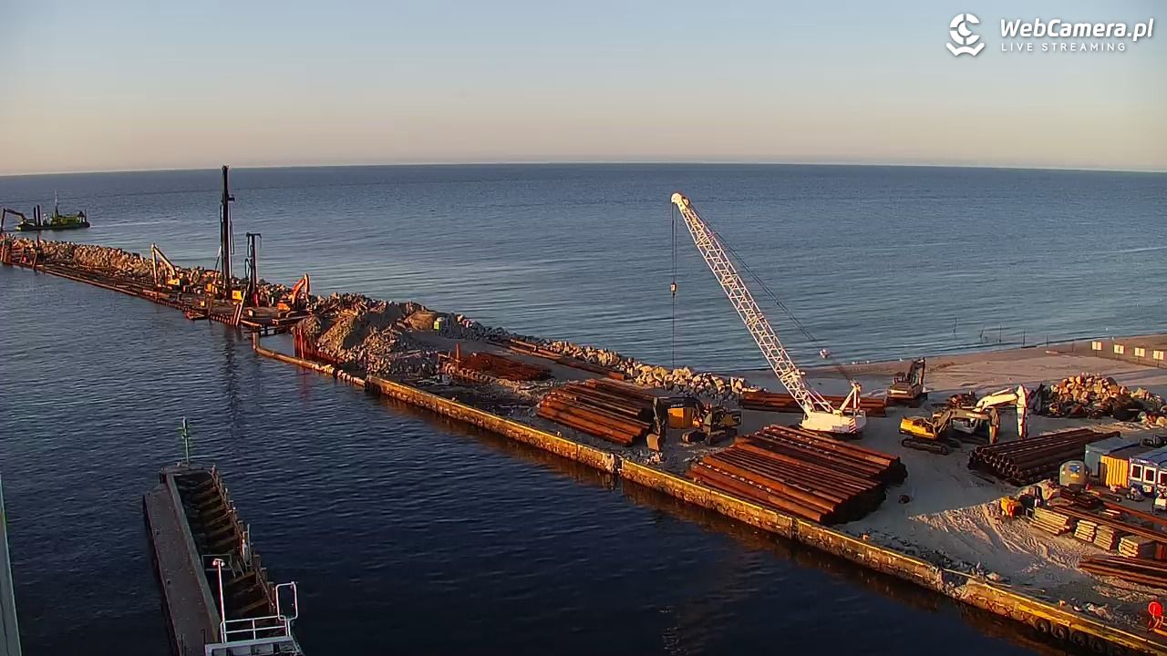 USTKA - widok z pylonu na plażę - 29 marzec 2026, 18:46
