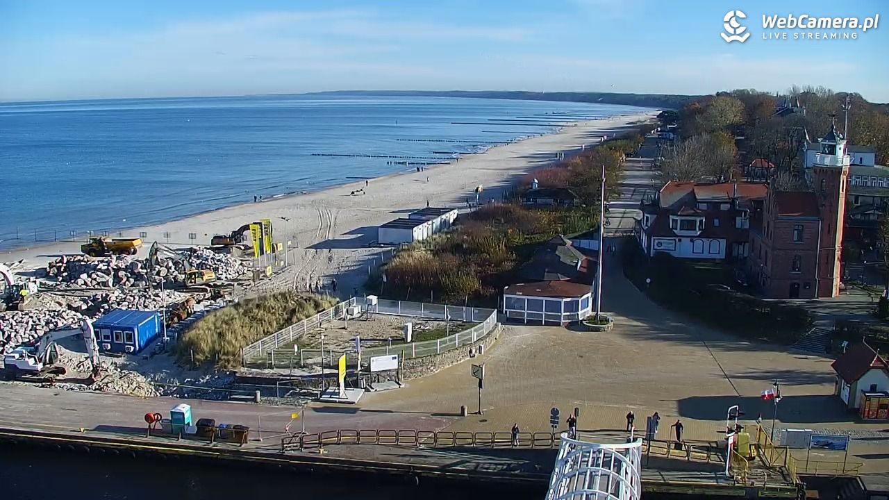 USTKA - widok z pylonu na plażę - 06 listopad 2025, 10:21