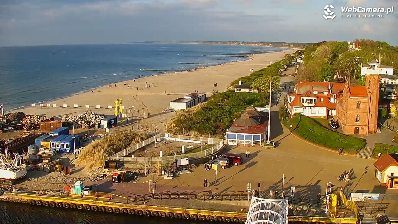 USTKA - widok z pylonu na plażę - 13 maj 2026, 19:00