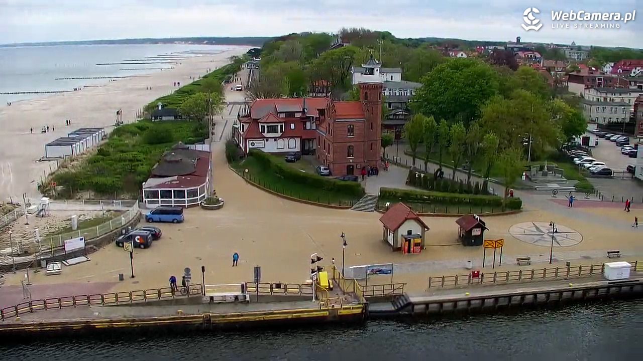 USTKA - widok z pylonu na plażę - 14 maj 2026, 10:43