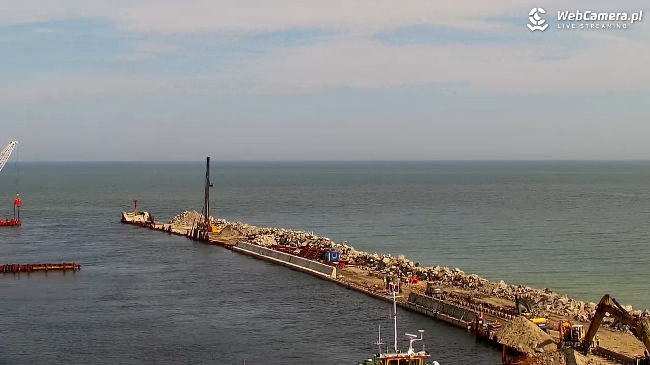 USTKA - widok z pylonu na plażę - 29 czerwiec 2026, 10:17