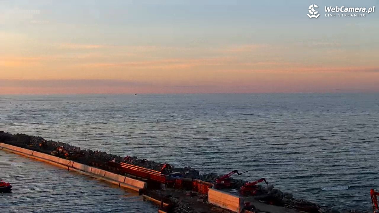 USTKA - widok z pylonu na plażę - 12 sierpień 2026, 20:20