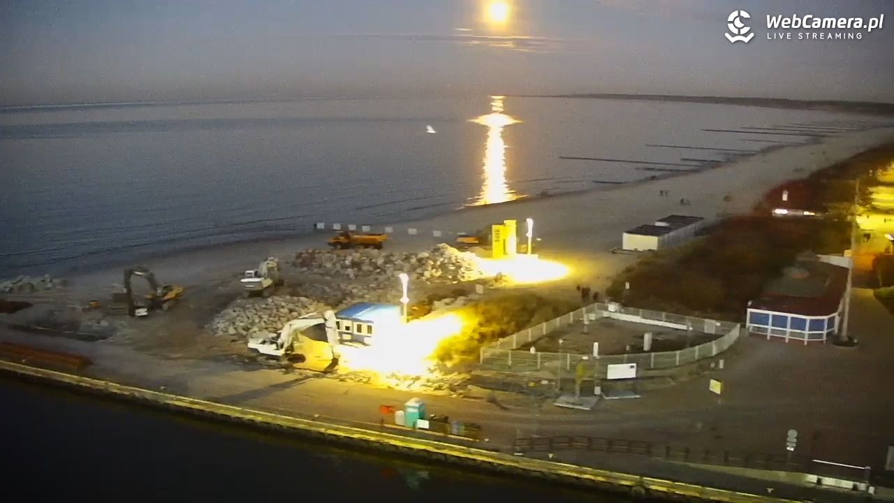 USTKA - widok z pylonu na plażę - 06 listopad 2025, 16:51