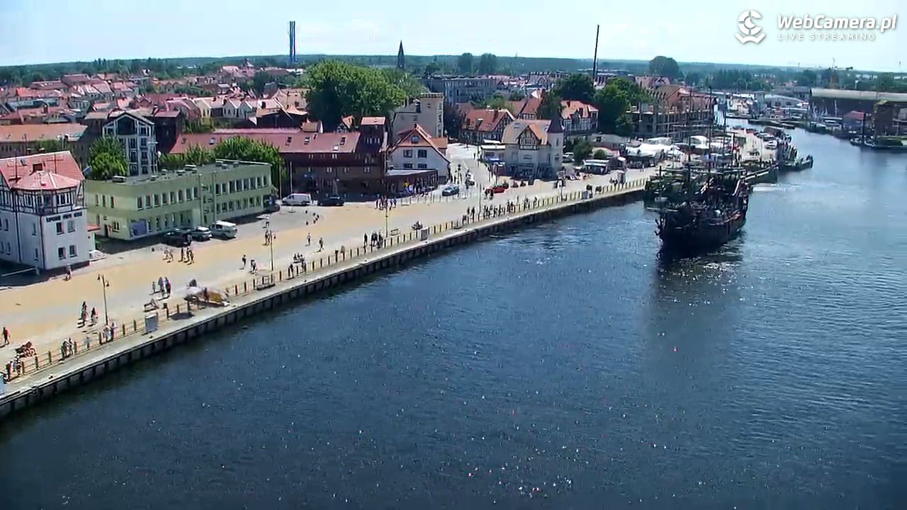 USTKA - widok z pylonu na plażę - 29 czerwiec 2026, 12:29