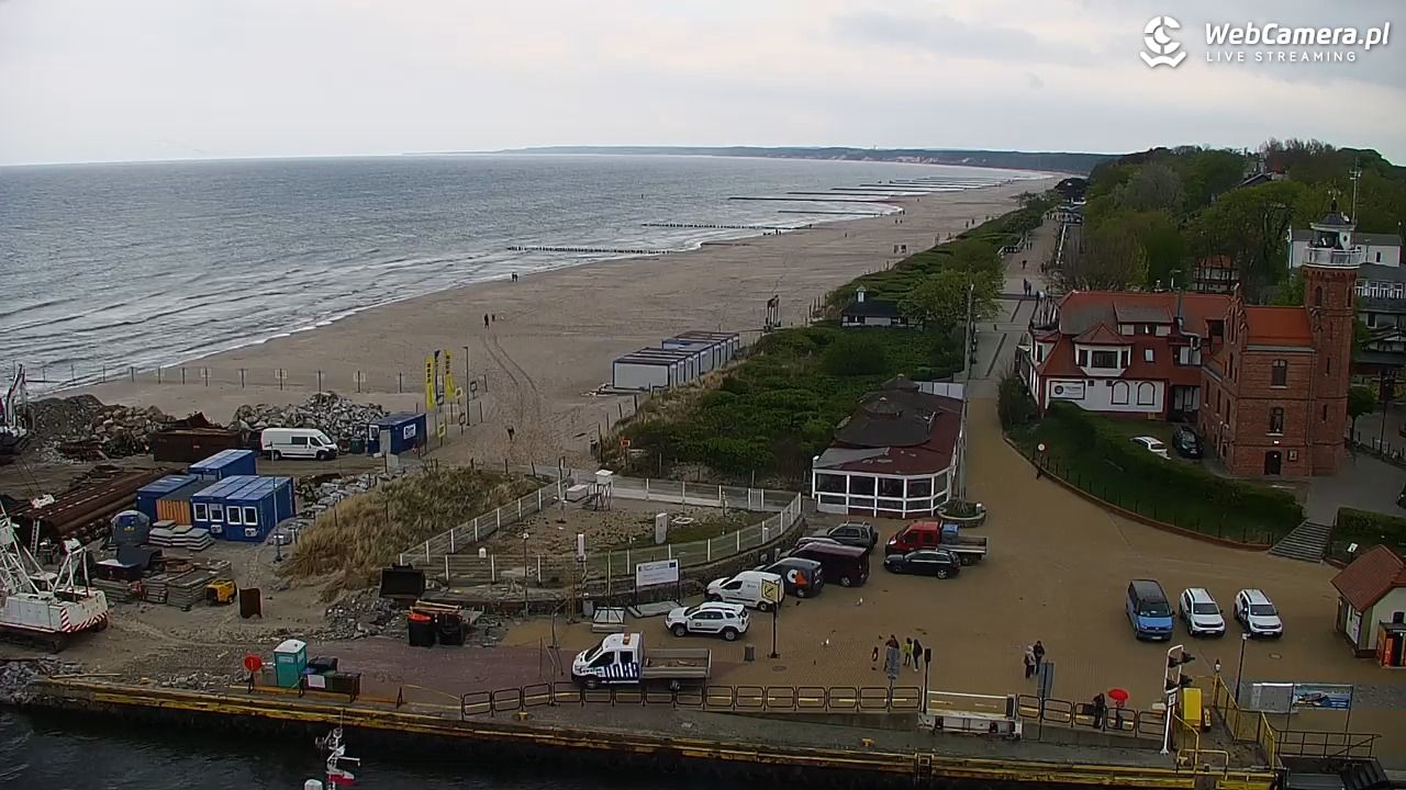 USTKA - widok z pylonu na plażę - 13 maj 2026, 15:25