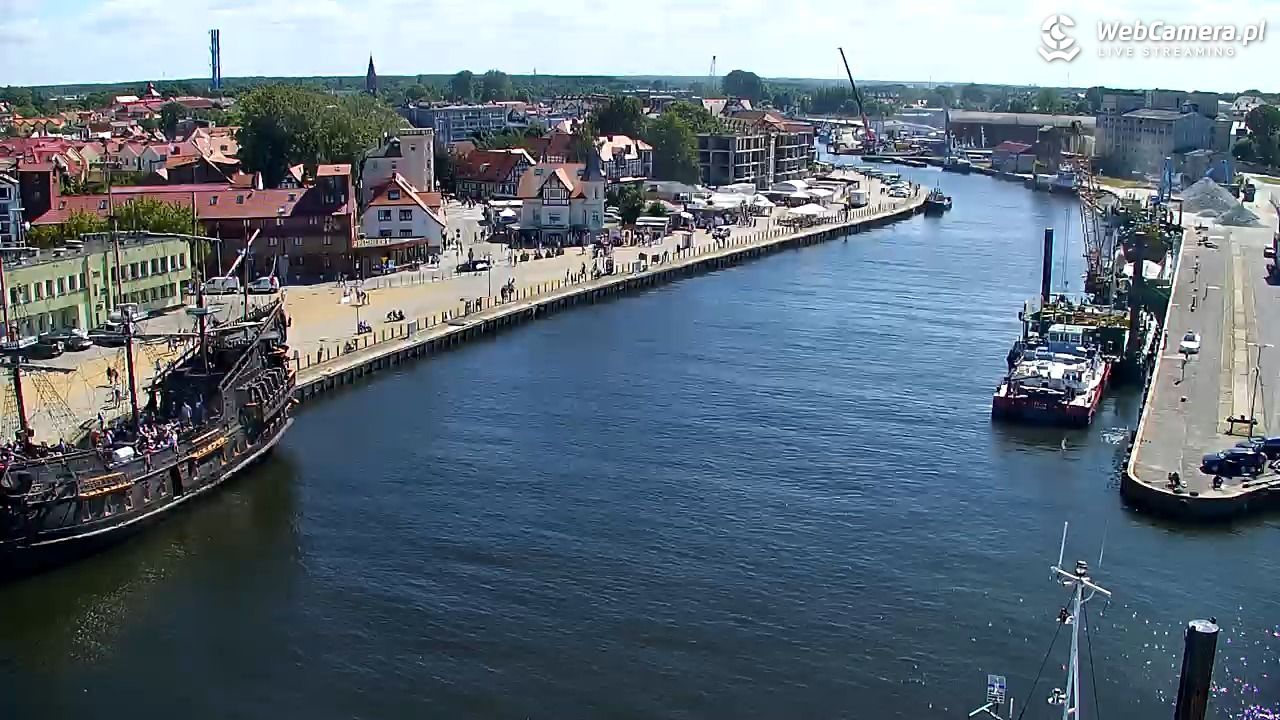 USTKA - widok z pylonu na plażę - 12 sierpień 2026, 13:44