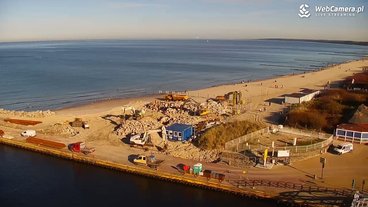 USTKA - widok z pylonu na plażę - 06 listopad 2025, 12:33