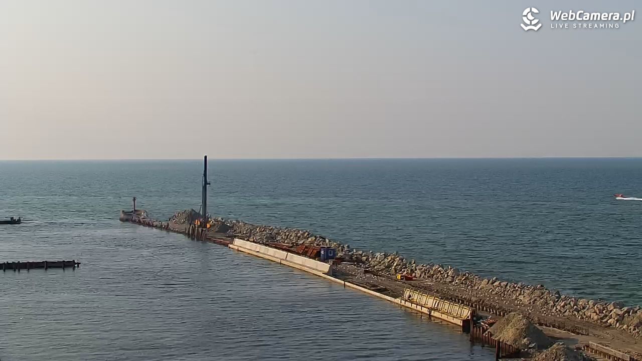 USTKA - widok z pylonu na plażę - 28 czerwiec 2026, 18:36