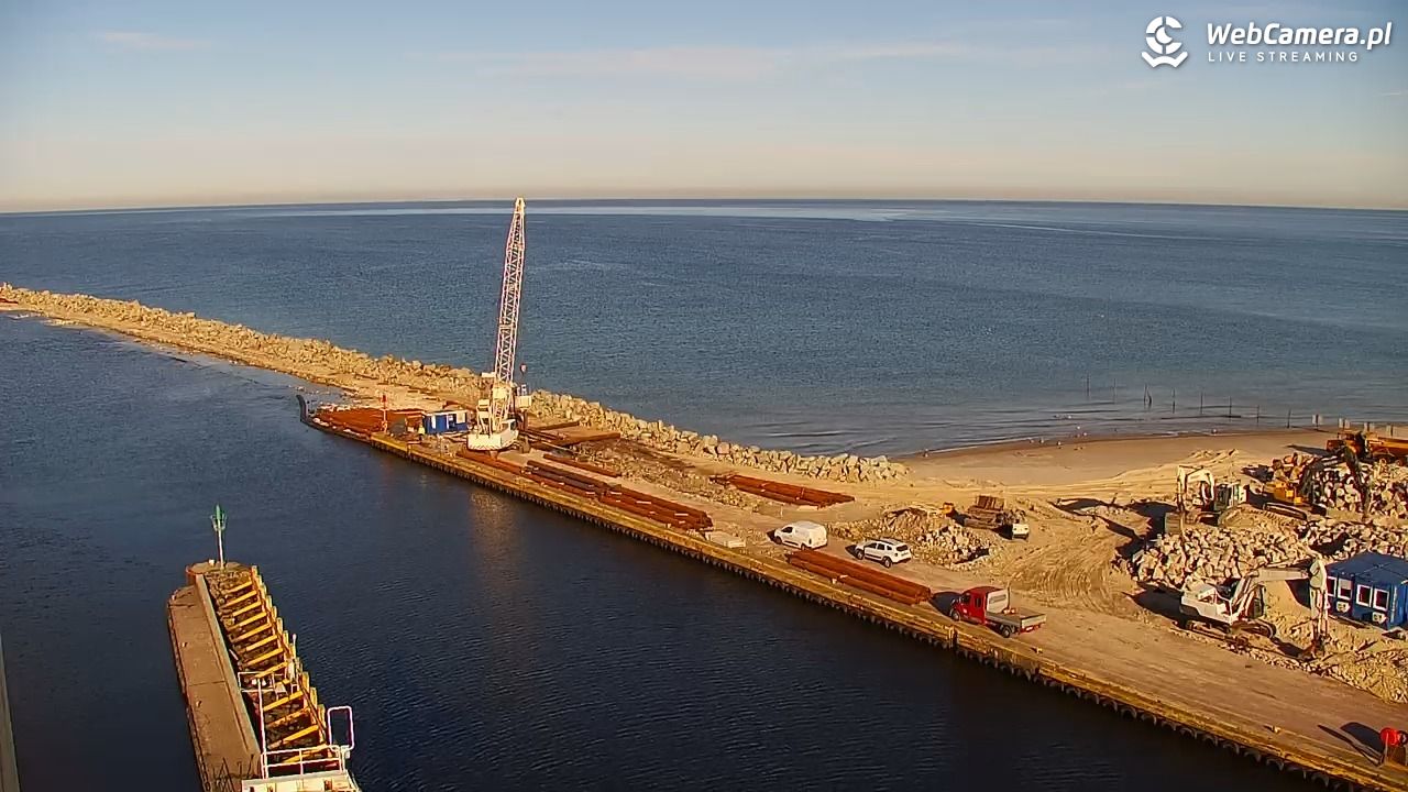 USTKA - widok z pylonu na plażę - 06 listopad 2025, 11:53