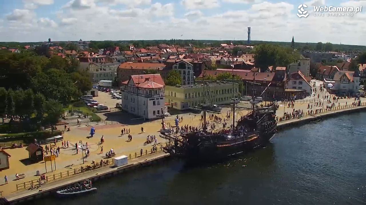 USTKA - widok z pylonu na plażę - 12 sierpień 2026, 12:30