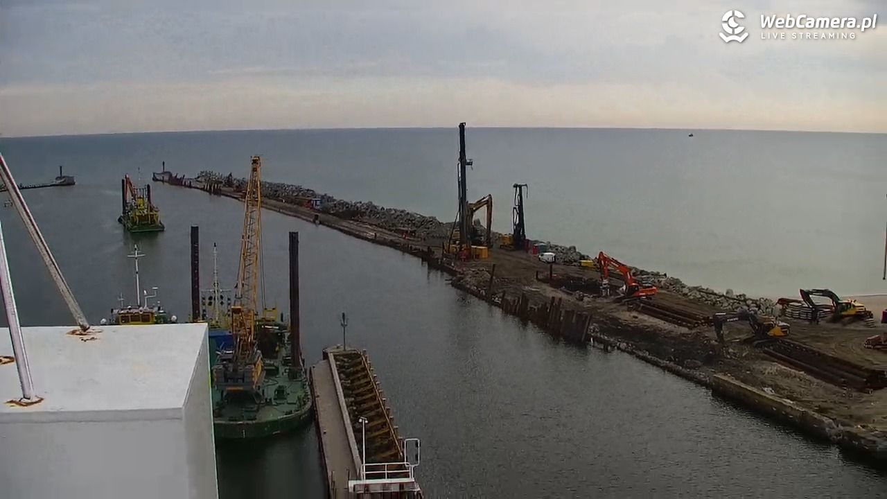 USTKA - widok z pylonu na plażę - 14 maj 2026, 07:07