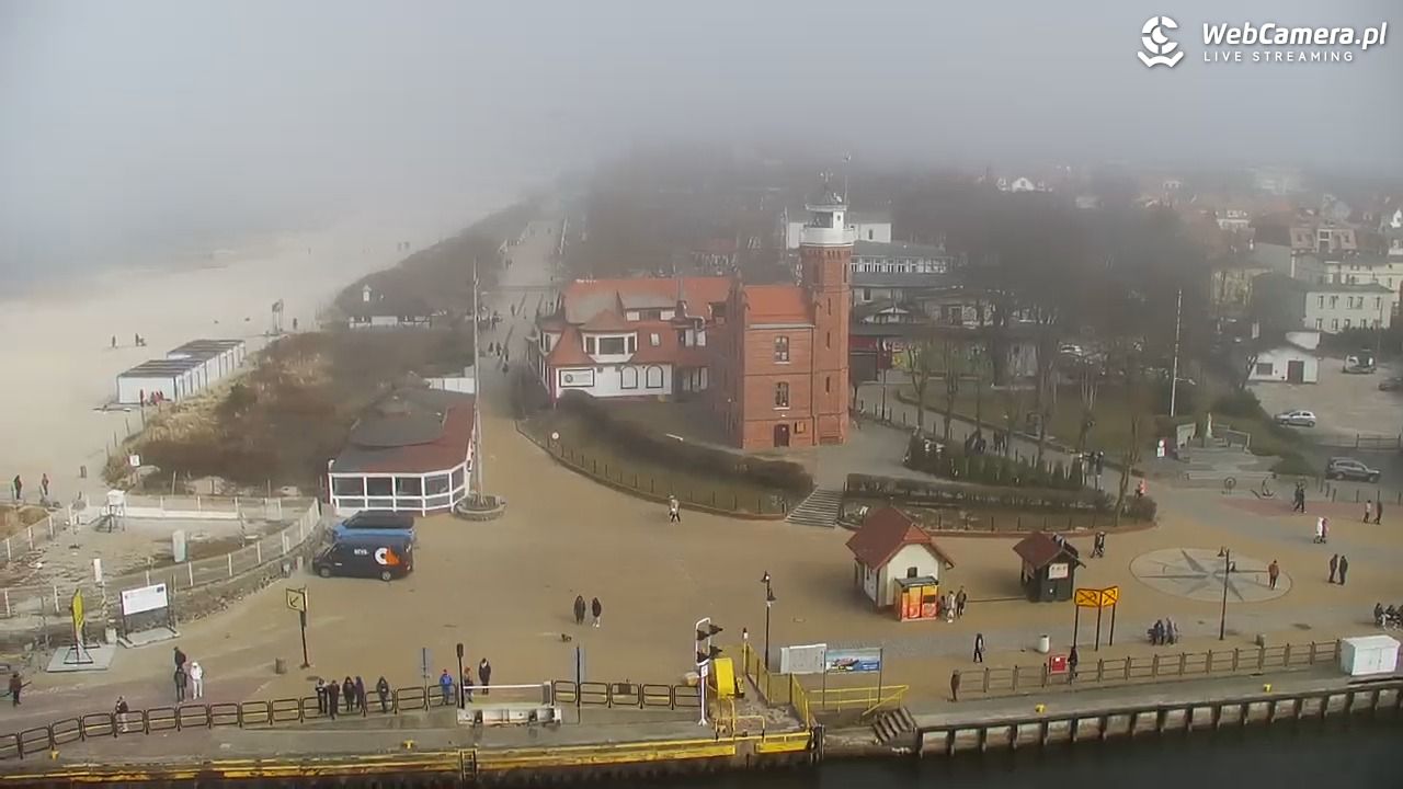 USTKA - widok z pylonu na plażę - 29 marzec 2026, 14:58