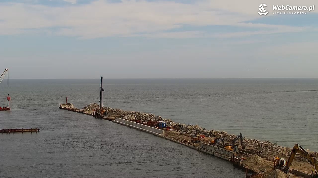 USTKA - widok z pylonu na plażę - 29 czerwiec 2026, 09:48