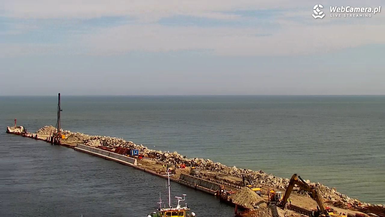 USTKA - widok z pylonu na plażę - 29 czerwiec 2026, 10:16