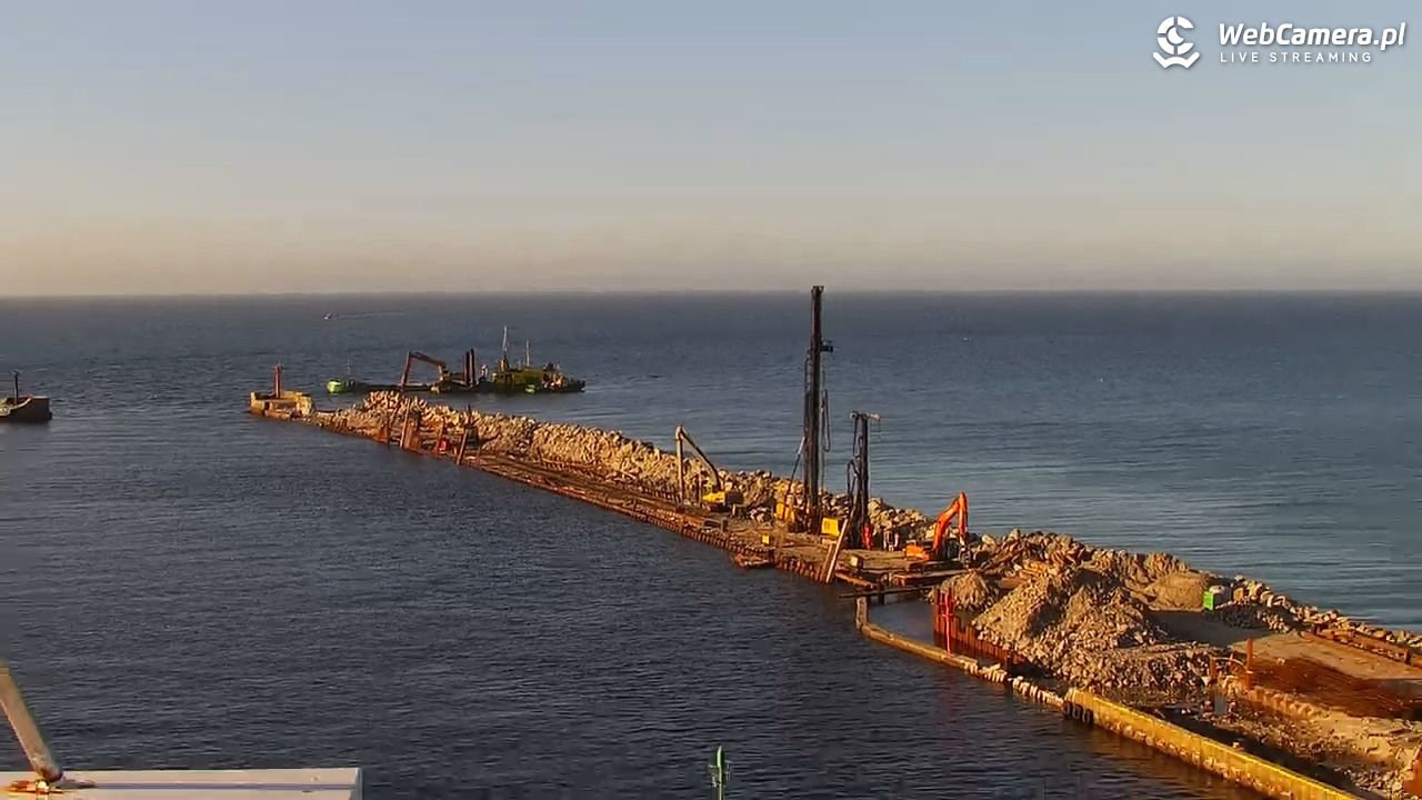 USTKA - widok z pylonu na plażę - 29 marzec 2026, 17:43