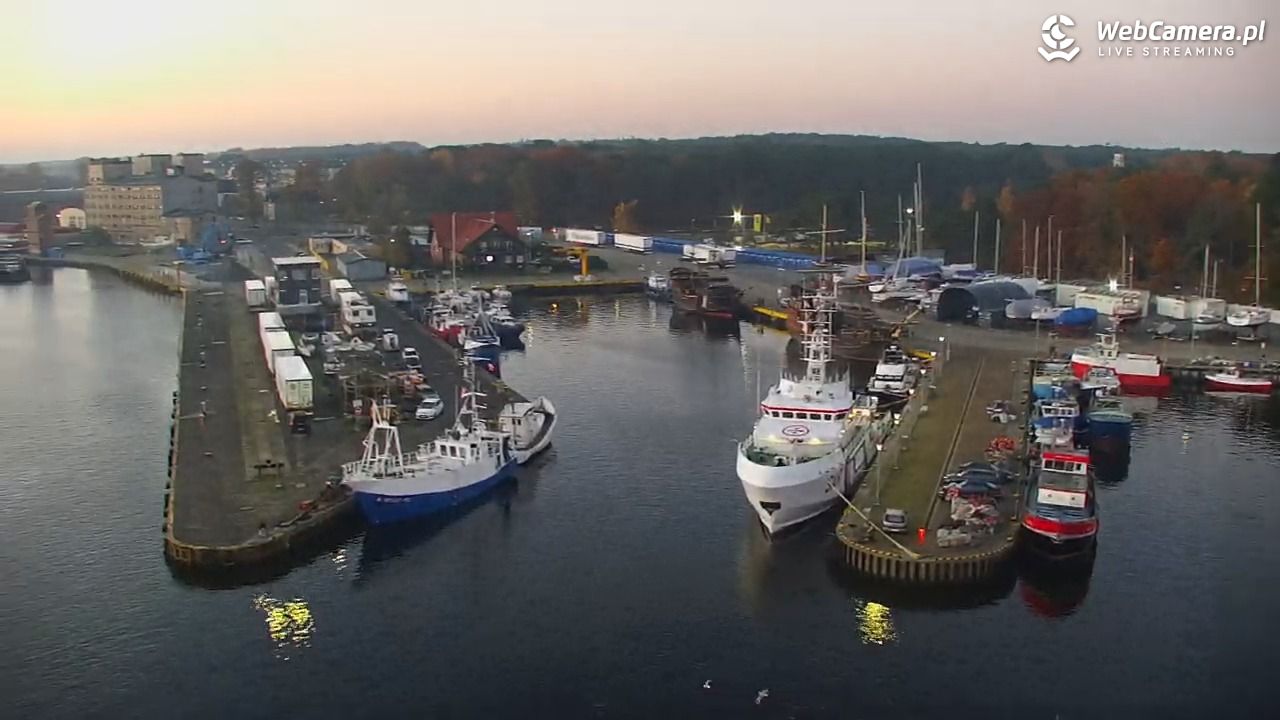 USTKA - widok z pylonu na plażę - 07 listopad 2025, 06:53