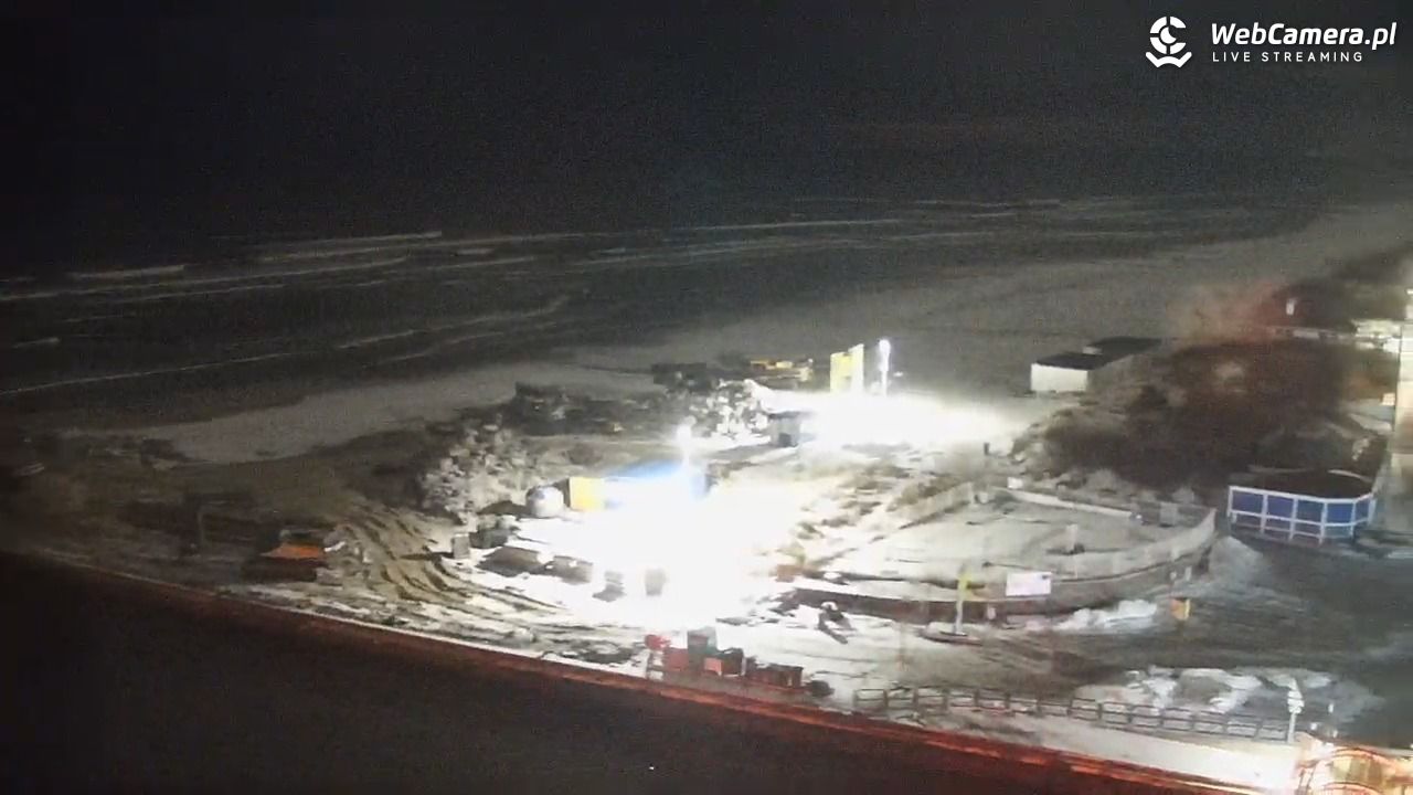 USTKA - widok z pylonu na plażę - 08 luty 2026, 18:01