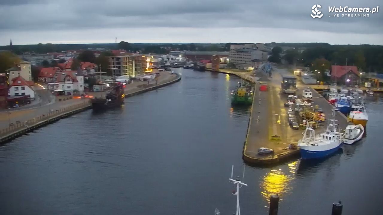 USTKA - widok z pylonu na plażę - 25 wresień 2026, 06:29