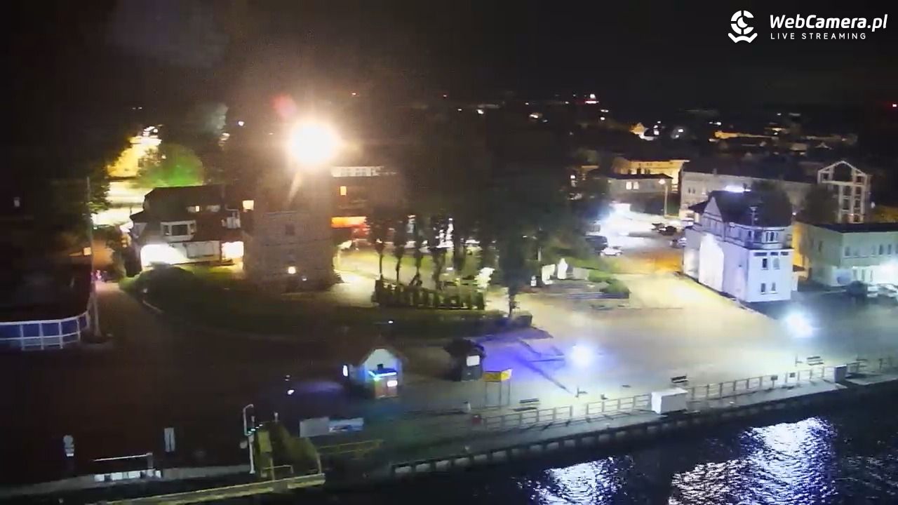 USTKA - widok z pylonu na plażę - 17 wresień 2025, 21:25