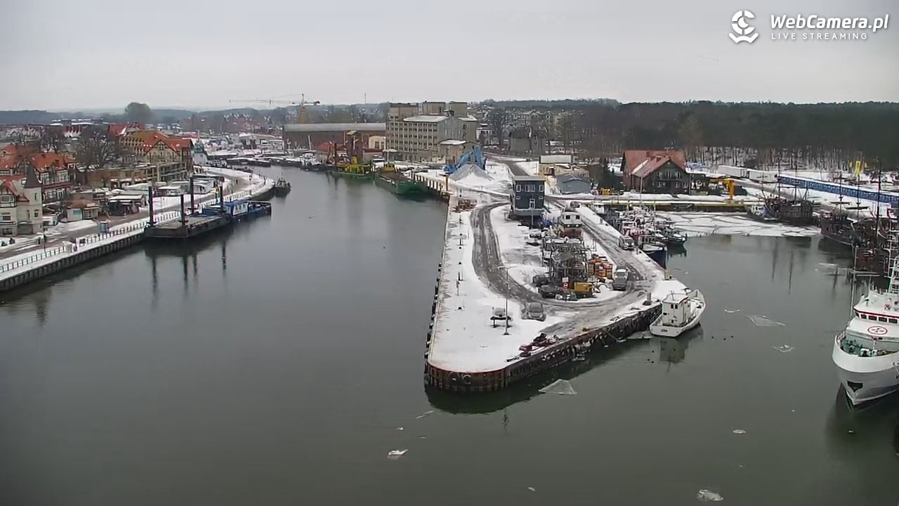 USTKA - widok z pylonu na plażę - 09 luty 2026, 09:30