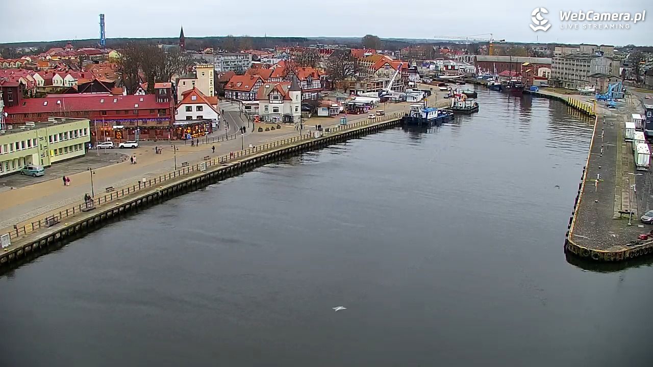 USTKA - widok z pylonu na plażę - 20 grudzień 2025, 15:15