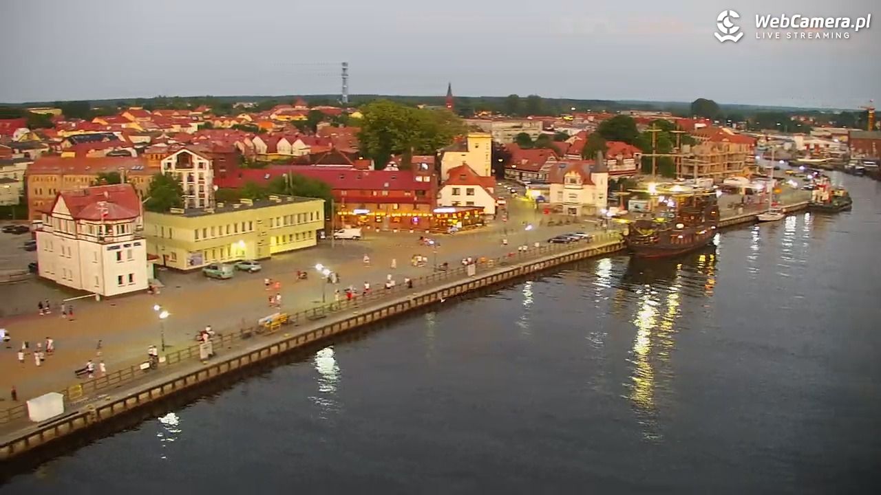 USTKA - widok z pylonu na plażę - 28 czerwiec 2026, 22:01