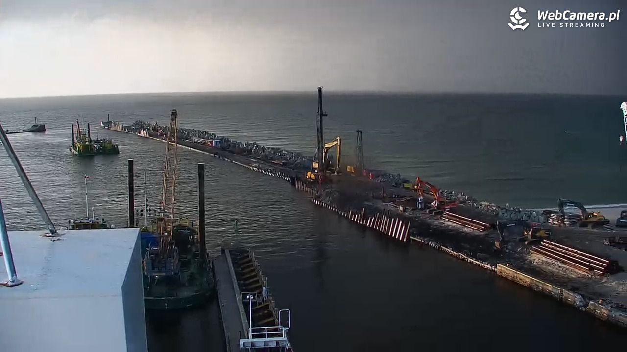 USTKA - widok z pylonu na plażę - 13 maj 2026, 20:09