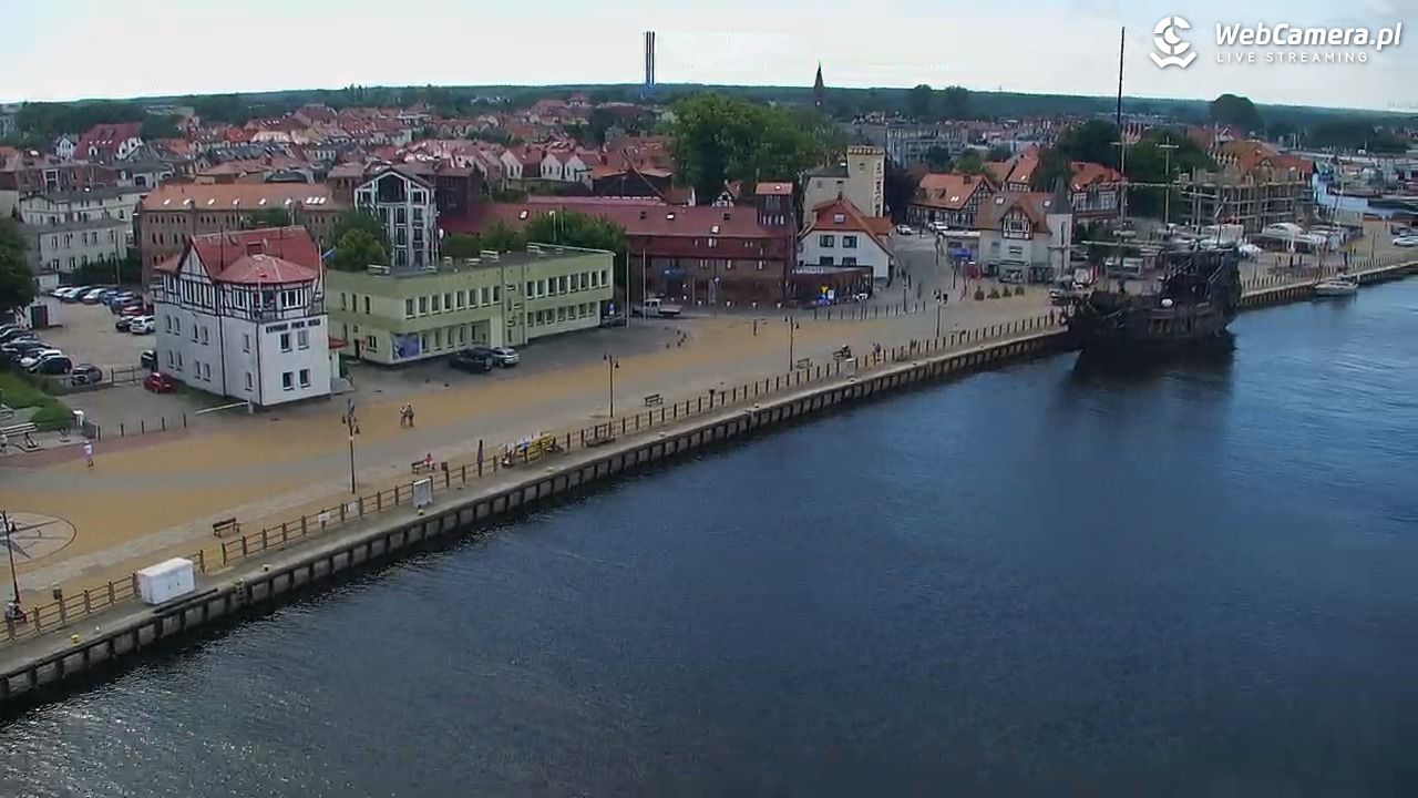 USTKA - widok z pylonu na plażę - 29 czerwiec 2026, 09:34