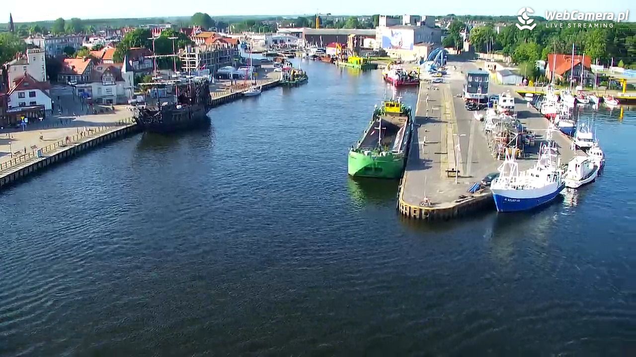 USTKA - widok z pylonu na plażę - 29 czerwiec 2026, 07:28