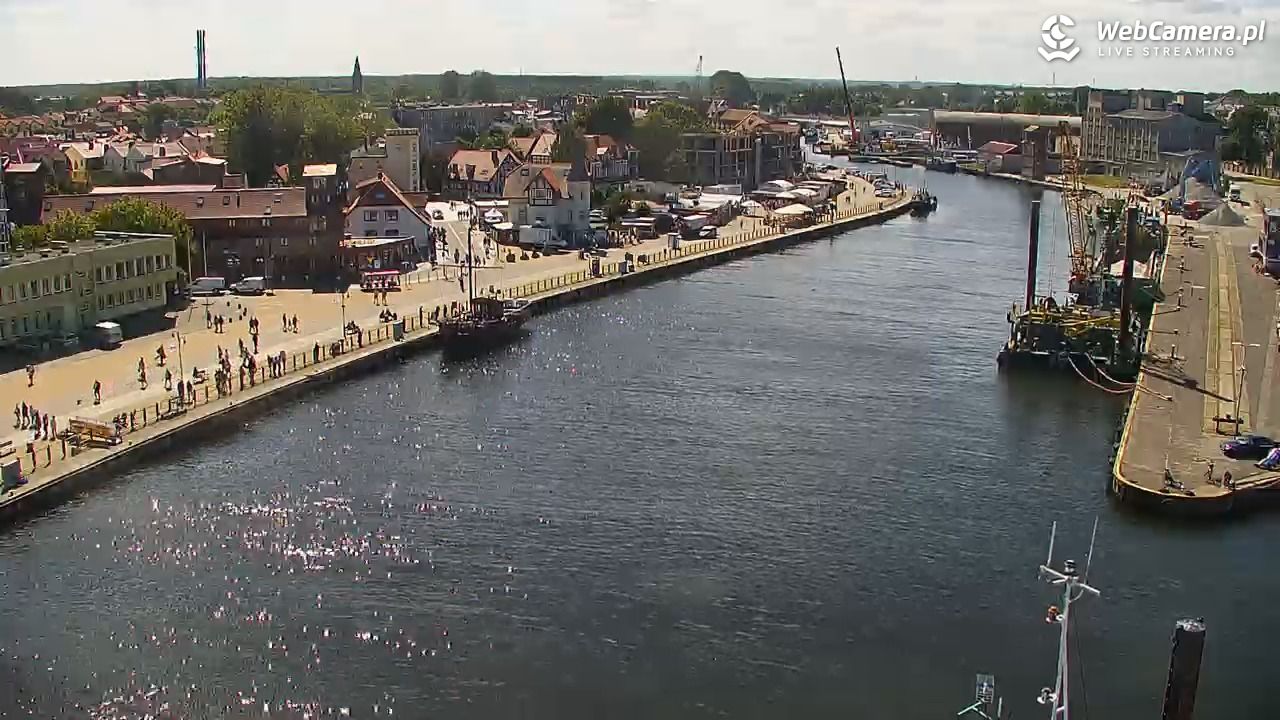 USTKA - widok z pylonu na plażę - 12 sierpień 2026, 11:11