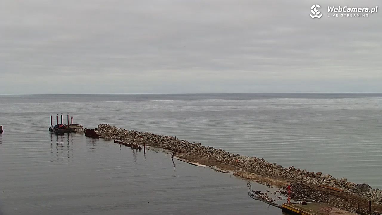 USTKA - widok z pylonu na plażę - 21 grudzień 2025, 15:34