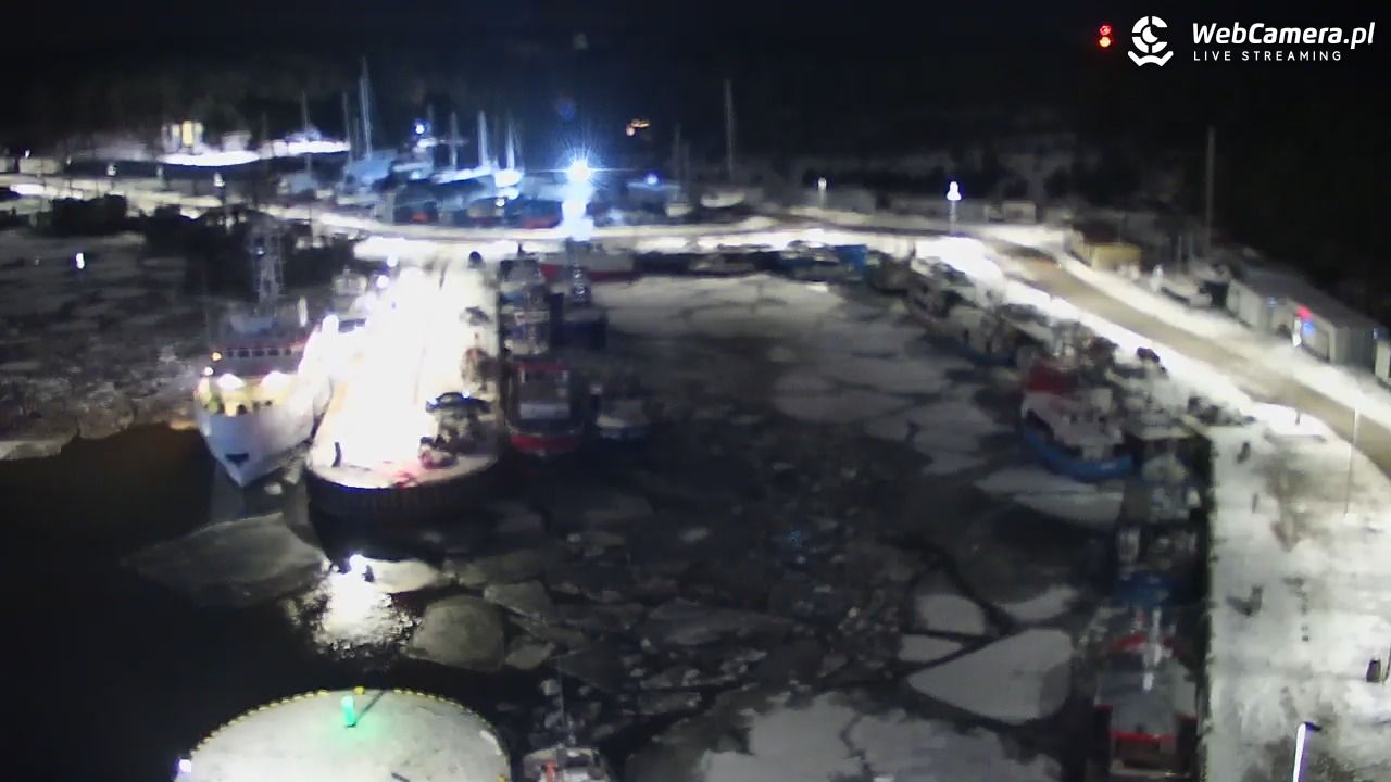 USTKA - widok z pylonu na plażę - 08 luty 2026, 18:38