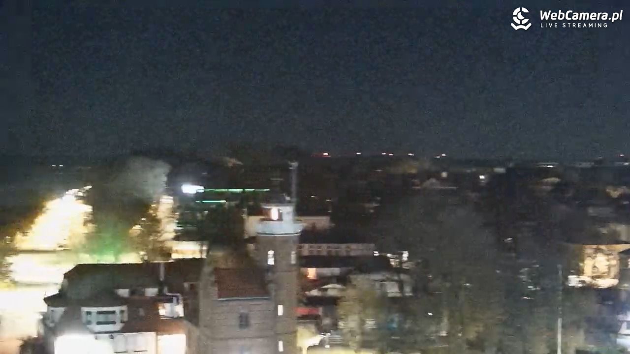 USTKA - widok z pylonu na plażę - 07 listopad 2025, 00:50