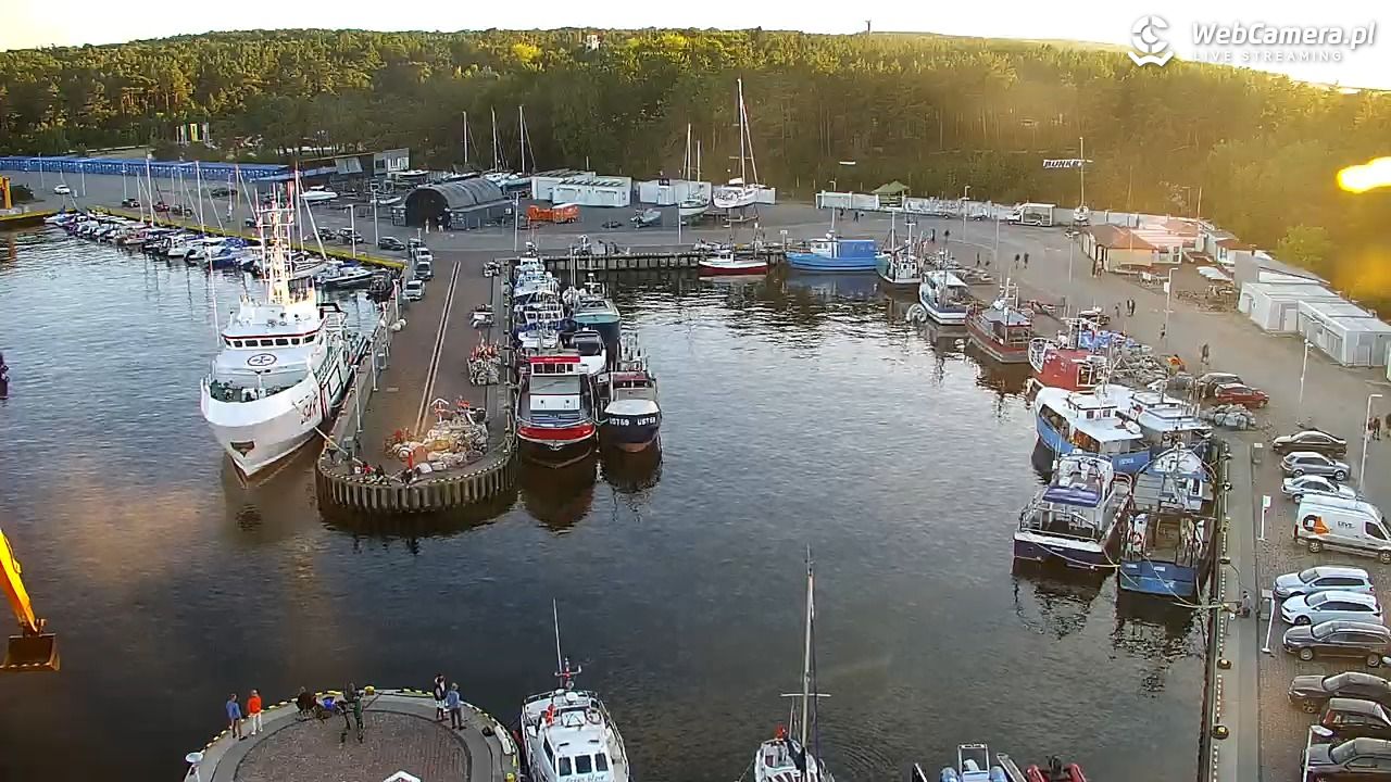 USTKA - widok z pylonu na plażę - 12 sierpień 2026, 19:47