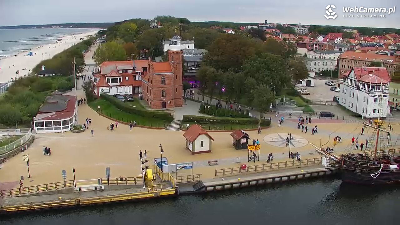USTKA - widok z pylonu na plażę - 26 wresień 2026, 15:33