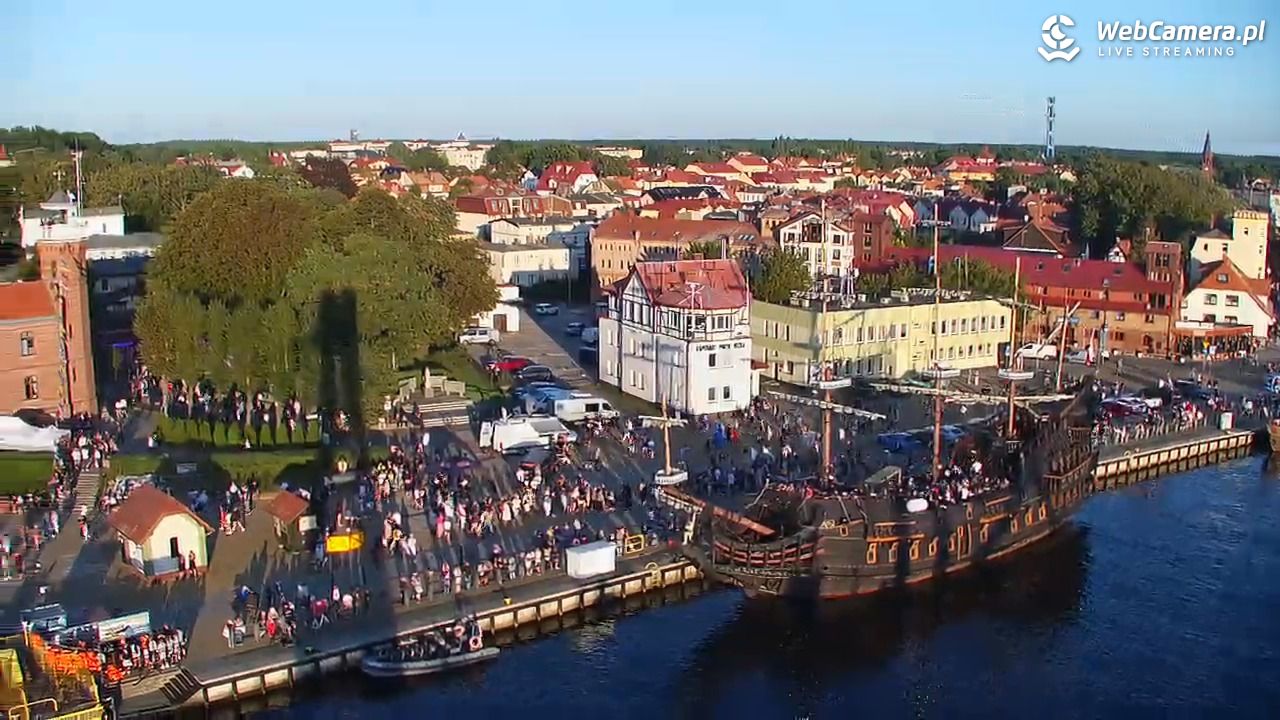 USTKA - widok z pylonu na plażę - 12 sierpień 2026, 19:40