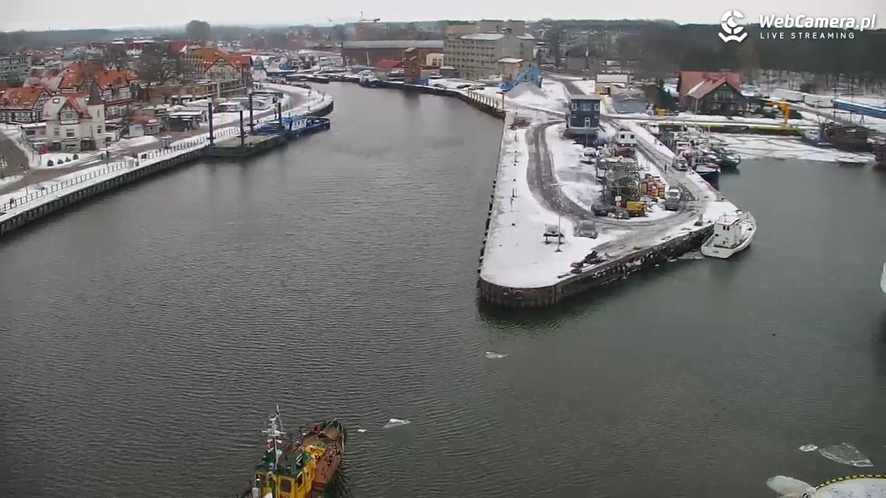 USTKA - widok z pylonu na plażę - 09 luty 2026, 11:40