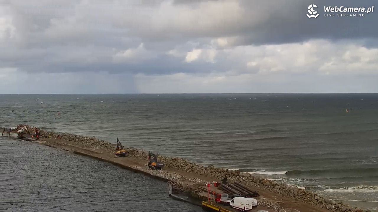 USTKA - widok z pylonu na plażę - 17 wresień 2025, 15:46