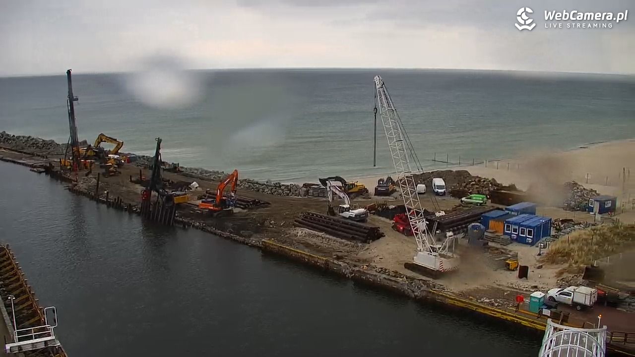 USTKA - widok z pylonu na plażę - 14 maj 2026, 13:22