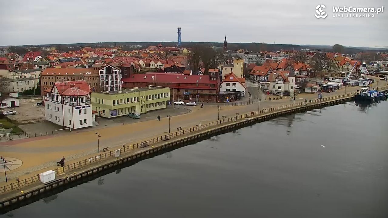 USTKA - widok z pylonu na plażę - 21 grudzień 2025, 10:45