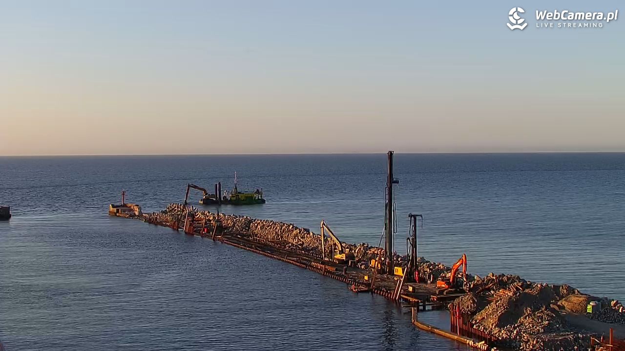 USTKA - widok z pylonu na plażę - 29 marzec 2026, 18:46