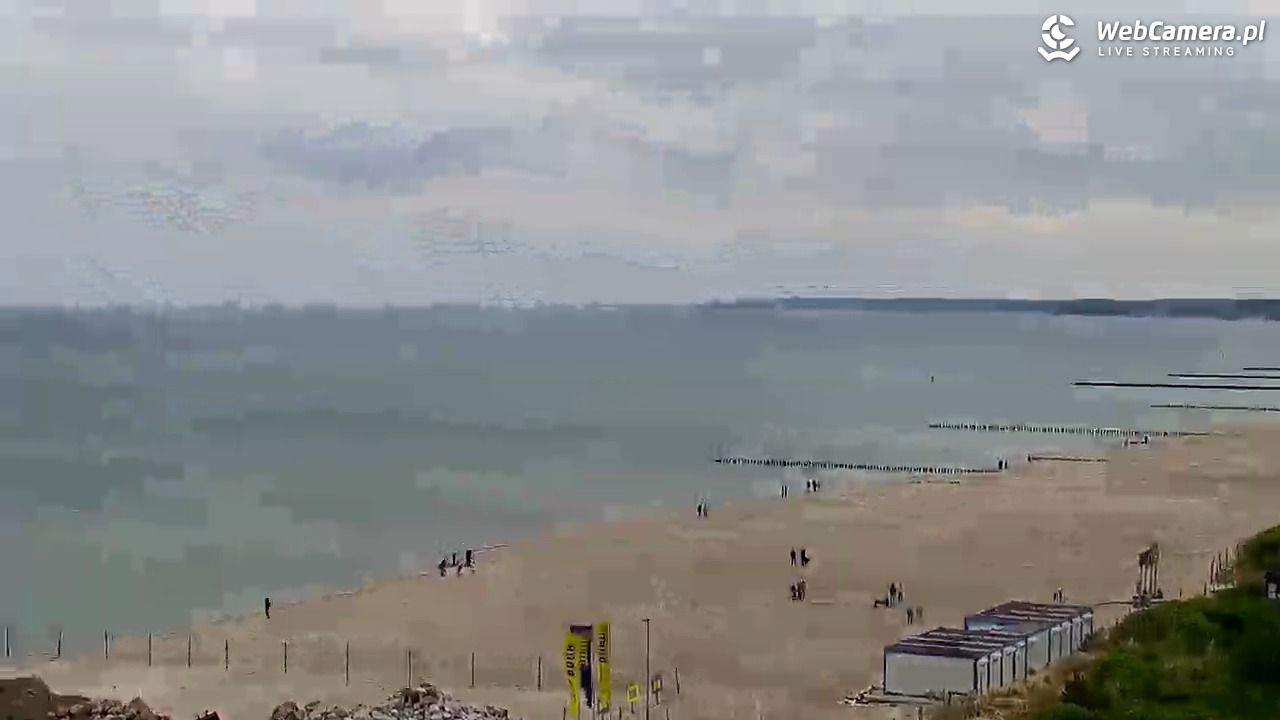 USTKA - widok z pylonu na plażę - 14 maj 2026, 10:44
