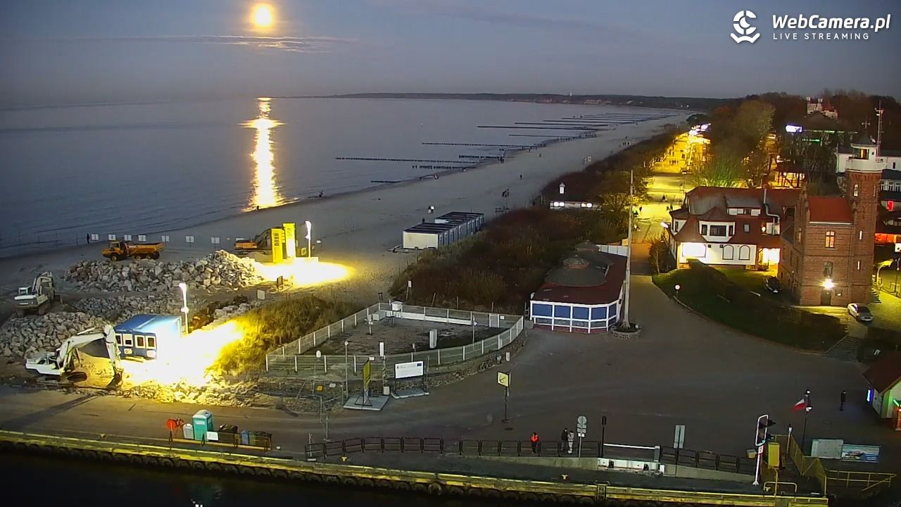 USTKA - widok z pylonu na plażę - 06 listopad 2025, 16:49
