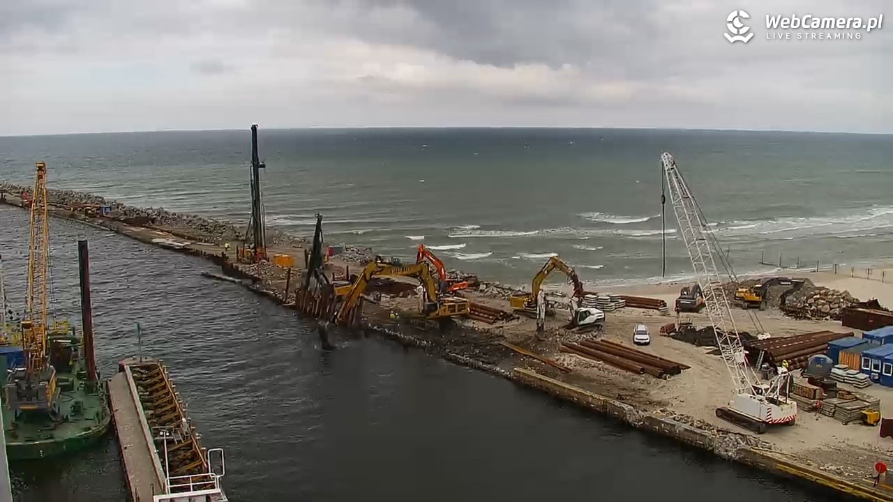 USTKA - widok z pylonu na plażę - 12 maj 2026, 15:15