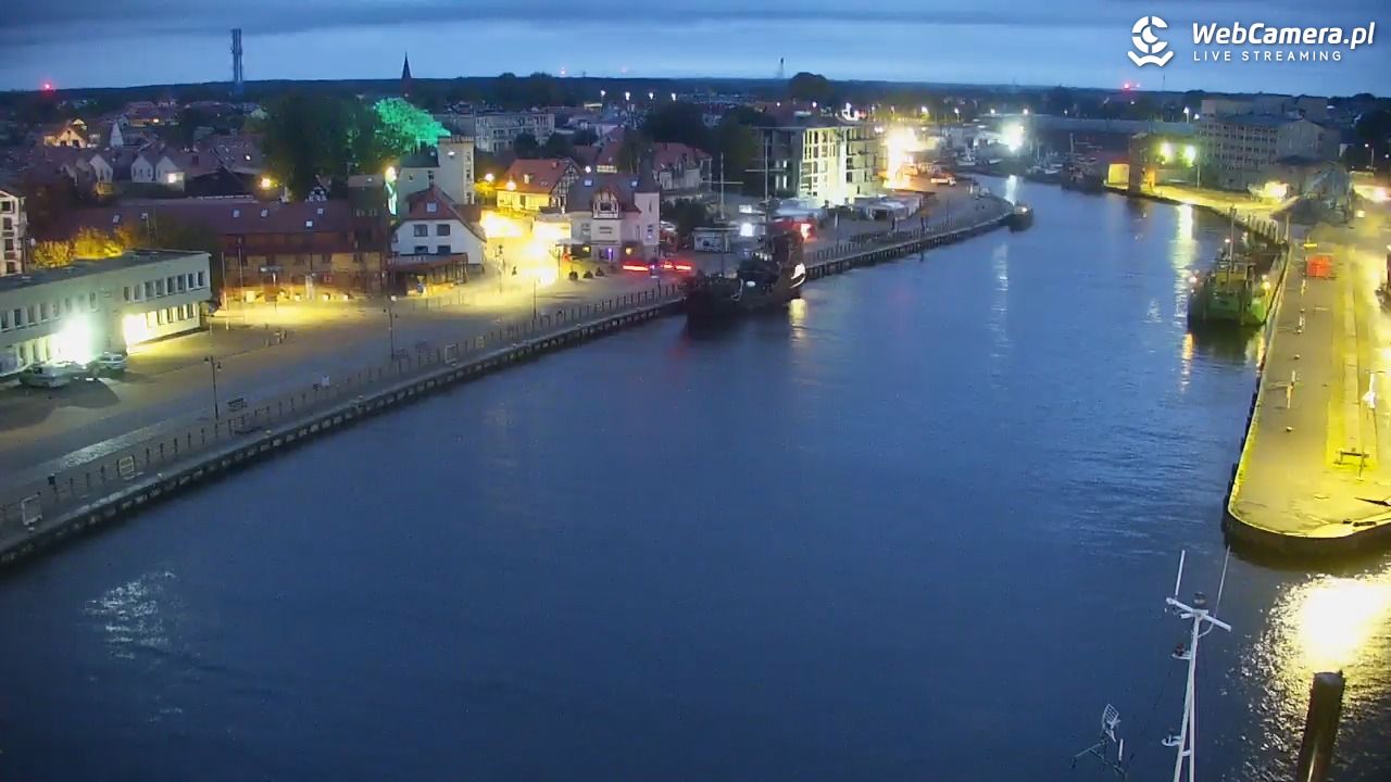 USTKA - widok z pylonu na plażę - 25 wresień 2026, 06:11