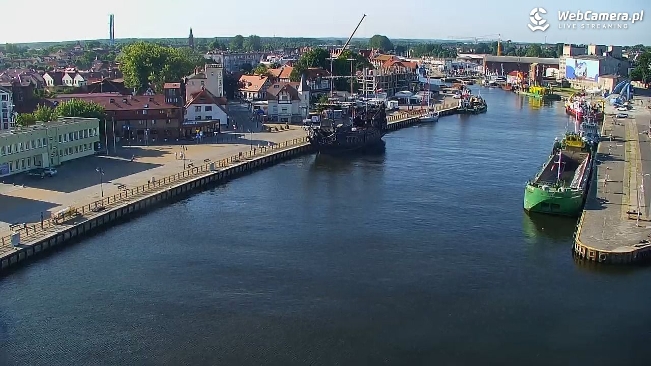 USTKA - widok z pylonu na plażę - 29 czerwiec 2026, 07:58