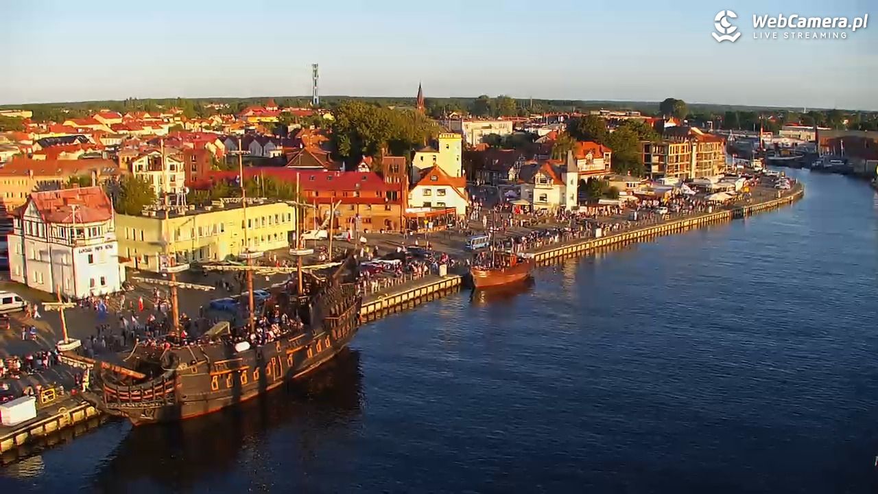 USTKA - widok z pylonu na plażę - 12 sierpień 2026, 19:40