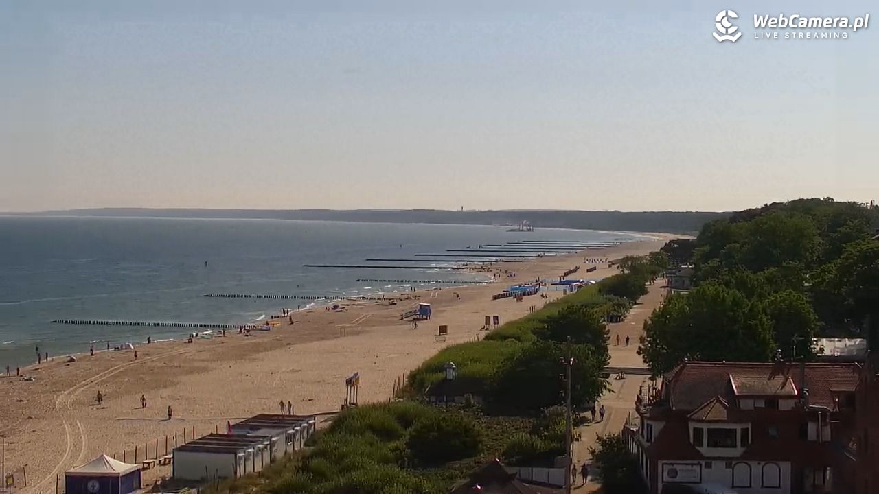 USTKA - widok z pylonu na plażę - 29 czerwiec 2026, 09:04