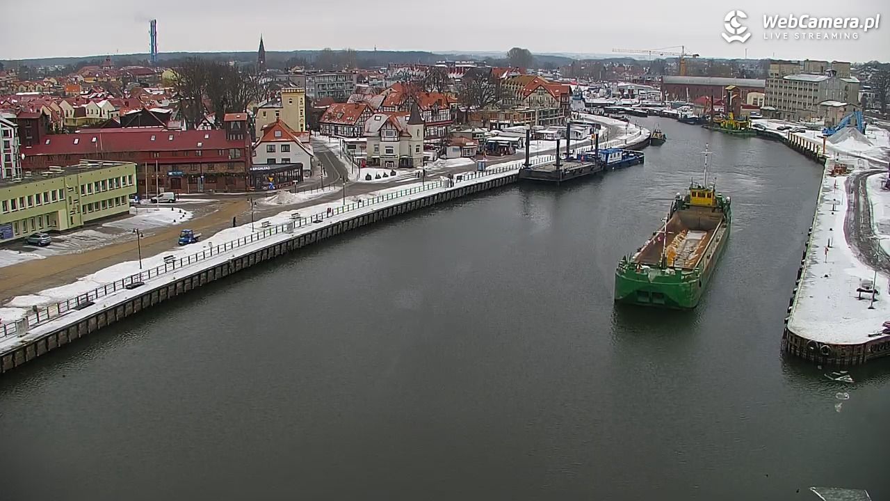 USTKA - widok z pylonu na plażę - 09 luty 2026, 10:30
